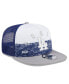 Фото #2 товара Men's White/Gray Los Angeles Dodgers Team Foam Front A-Frame Trucker 9Fifty Snapback Hat