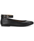 Фото #2 товара Women's Luellaa Buckle Ankle Strap Ballet Flats, Created for Macy's