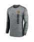 ფოტო #2 პროდუქტის Men's Gray Pittsburgh Steelers 2024 Sideline Velocity Performance Long Sleeve T-Shirt