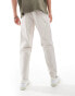 Jack & Jones bill wide fit concealed pocket cargo in beige Бежевый, W32 L34 - фото #4