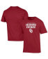 Men's Crimson Oklahoma Sooners Red River Rivalry Slogan T-shirt