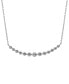 Фото #4 товара Badgley Mischka lab Grown Diamond Curved Bar Collar Necklace (1 ct. t.w.) in 14k White Gold, 16" + 2" extender