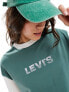 Levi's oversized ringer t-shirt with chest logo in green