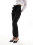 New Look paperbag waist formal trouser in black 40 - фото #1