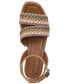 Фото #4 товара Women's Cecilliaa Strappy Woven Wedge Sandals, Created for Macy's