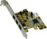 Фото #1 товара Kontroler Exsys PCIe x1 - 3x FireWire 800 + 1x FireWire 400 (EX-16415)