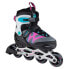 Роликовые коньки Skatelife Motion Adjustable Youth Inline Skates Черно-розовый, EU 30-33 - фото #2