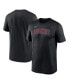 Фото #1 товара Men's Black Arizona Diamondbacks Fuse Legend T-Shirt