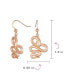 ფოტო #4 პროდუქტის Garden Animal Pet Reptile Egyptian Serpent Simple Snake Dangling Earrings For Women Teen Fish Hook Wire Rose Plated .925 Sterling Silver