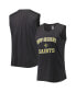 ფოტო #2 პროდუქტის Women's Heather Charcoal New Orleans Saints Plus Size Tank Top