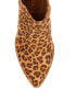 Фото #3 товара Melrose Ave Slip-On Bootie Women's US 6.5 Brown Leopard Block Heel Suede Upper