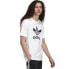 Фото #4 товара Мужская спортивная футболка белая с логотипом Adidas Trefoil Tshirt