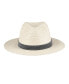 Фото #2 товара Men's Straw Panama Hat with Denim Washed Band