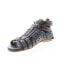 Фото #8 товара Bed Stu Claire F373004 Womens Black Leather Hook & Loop Strap Sandals Shoes