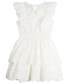Little Girls Tiered Eyelet Casual Dress