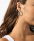 ფოტო #3 პროდუქტის Brass Pavé Astor Link Hoop Earrings