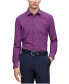 Фото #1 товара Men's Geometric-Printed Performance-Stretch Slim-Fit Dress Shirt