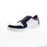 Фото #4 товара French Connection Fender FC7208L Mens Blue Leather Lifestyle Sneakers Shoes