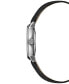 ფოტო #3 პროდუქტის Men's Swiss Automatic Maestro Small Seconds Black Leather Strap Watch 40mm