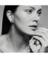 Фото #3 товара Adrienne Stud Earrings with Enamel and Amethyst