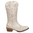 Фото #1 товара Roper Tall Stuff Embroidery Snip Toe Cowboy Womens Off White Casual Boots 09-02