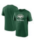 Men's Green New York Jets Infographic Performance T-shirt