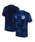 ფოტო #1 პროდუქტის Men's Blue Netherlands Women's National Team 2023/24 Away Stadium Replica Jersey