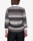 Фото #5 товара Petite Classics Chevron Ombre Woven Sweater