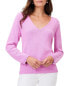 Фото #1 товара Nic+Zoe Cotton Cord Soft V-Neck Sweater Women's Xl