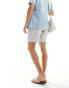 Hollister linen blend jogger short in grey