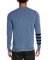 Scott & Scott London Wool & Cashmere-Blend Crewneck Sweater Men's Blue Xl