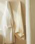 Cotton towel with vertical stripes