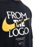 Nike Basketball graphic long sleeve t-shirt in black