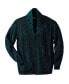 ფოტო #1 პროდუქტის Big & Tall Shaker Knit Shawl-Collar Cardigan Sweater