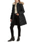 Фото #4 товара Women's Petite Faux-Fur-Trim Hooded Puffer Coat