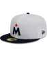 Фото #2 товара Men's White, Navy Minnesota Twins Optic 59FIFTY Fitted Hat