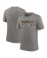 Фото #4 товара Men's Heather Charcoal San Diego Padres Home Spin Tri-Blend T-shirt