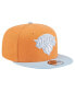 Men's Orange/Light Blue New York Knicks 2-Tone Color Pack 9FIFTY Snapback Hat