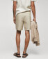 Фото #2 товара Men's Slim Fit Cotton Bermuda Shorts