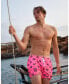 ფოტო #2 პროდუქტის Men's Baewatch Neon Pink Swim Shorts