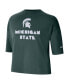 Women's Green Michigan State Spartans Crop Performance T-shirt