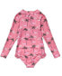 Фото #3 товара Toddler, Child Girls Palm Paradise Sustainable LS Surf Suit