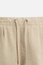 Linen - cotton bermuda shorts