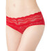 Фото #1 товара b.tempt'd 296538 Womens Lace Kiss Panty Hipster Panties, Crimson Red, X-Large US