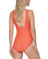 Tommy Hilfiger Womens EMBERGLOW Ruffled One-Piece Swimsuit Size 16