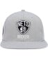 Men's Gray Brooklyn Nets Side Core 2.0 Snapback Hat - фото #3