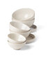 French Perle Luna Nesting Dinnerware Set, 8 Piece