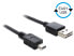 Delock 0.5m - USB2.0-A/USB2.0 Mini-B - 0.5 m - USB A - USB B - USB 2.0 - Male/Male - Black