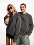 Calvin Klein Jeans Unisex graphic back crew neck sweatshirt in grey - exclusive to ASOS