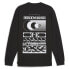 Фото #4 товара Puma Graphics Aerodynamik Crew Neck Long Sleeve Pullover Shirt Mens Black Casual